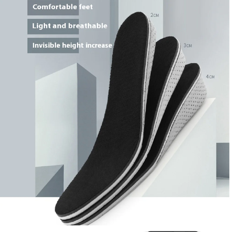 Invisible Height-Increasing Insole