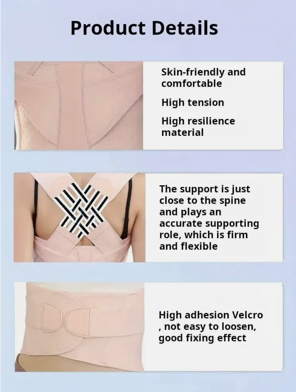 AlignFlex Posture Corrector (Pink)